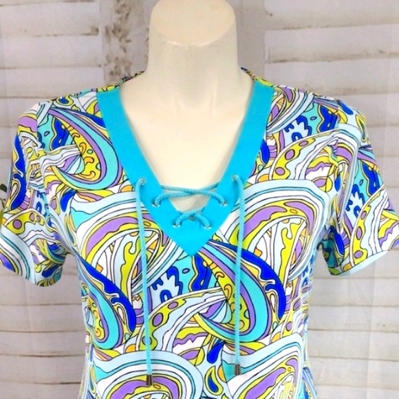 Lulu-B Colorful Patterned Dress Size L - Picture 3 of 10